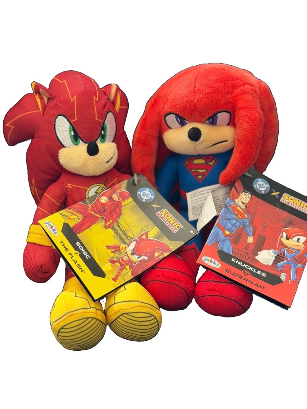 DC Comics Red Flash & Red Superman Knuckles Plush Duo